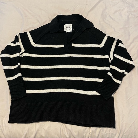 aerie Sweaters - American Eagle Black and White Striped Sweater Women’s Size XS